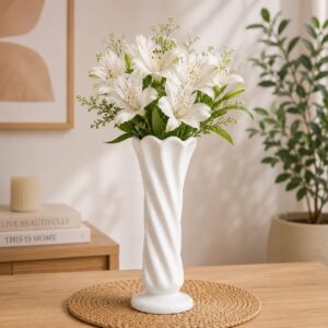 Vaso Solitario Tulipa em Ceramica